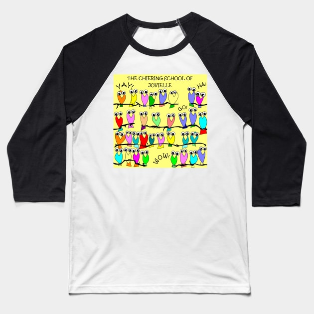 Chiering School of Jovielle Single Yellow Baseball T-Shirt by ArtticArlo